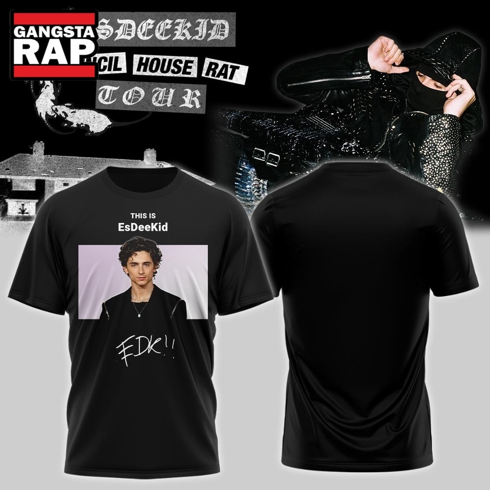 EsDeeKid Council House Rat Tour 2026 Graphic Signature T Shirt , Music Trend Shirt EsDeeKid Council House Rat Tour 2026 Graphic Signature T Shirt , Music Trend Shirt