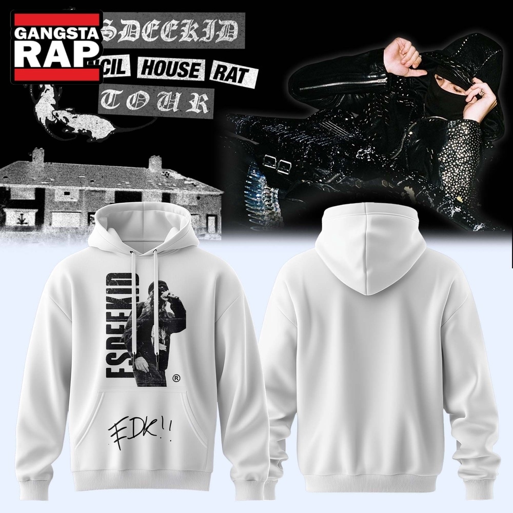 EsDeeKid Council House Rat Tour 2026 White Hoodie , Music Trend Shirt EsDeeKid Council House Rat Tour 2026 White Hoodie , Music Trend Shirt