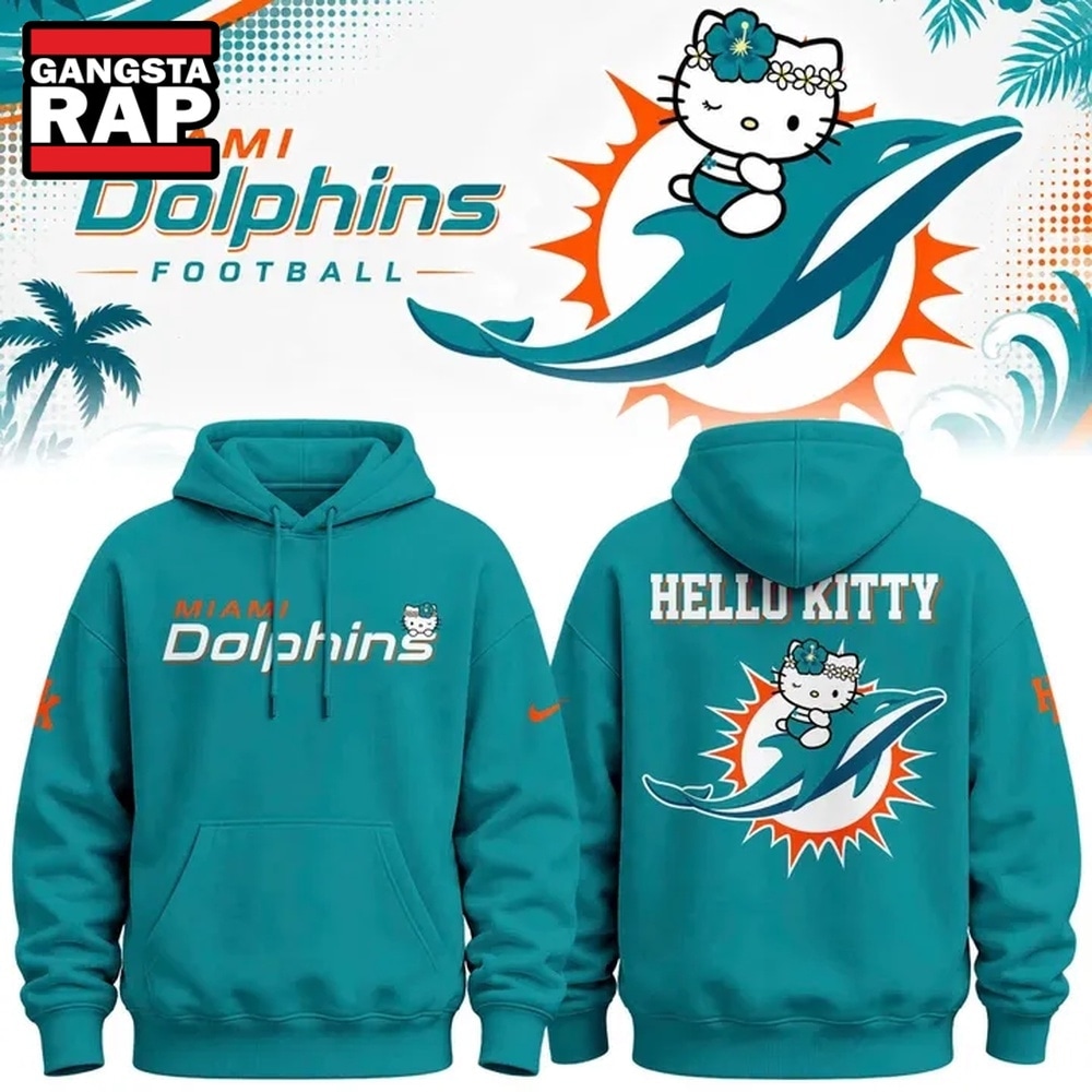 Exclusive Miami Dolphins x Hello Kitty 2026 Blue Hoodie , Music Trend Shirt Exclusive Miami Dolphins x Hello Kitty 2026 Blue Hoodie , Music Trend Shirt