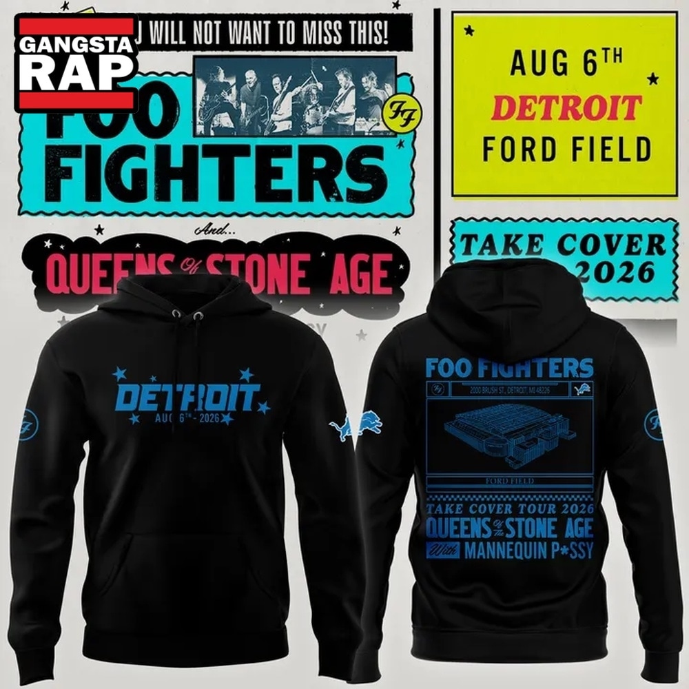 Exclusive Version Detroit Lions x Foo Fighters 2026 Black Hoodie , Music Trend Shirt Exclusive Version Detroit Lions x Foo Fighters 2026 Black Hoodie , Music Trend Shirt
