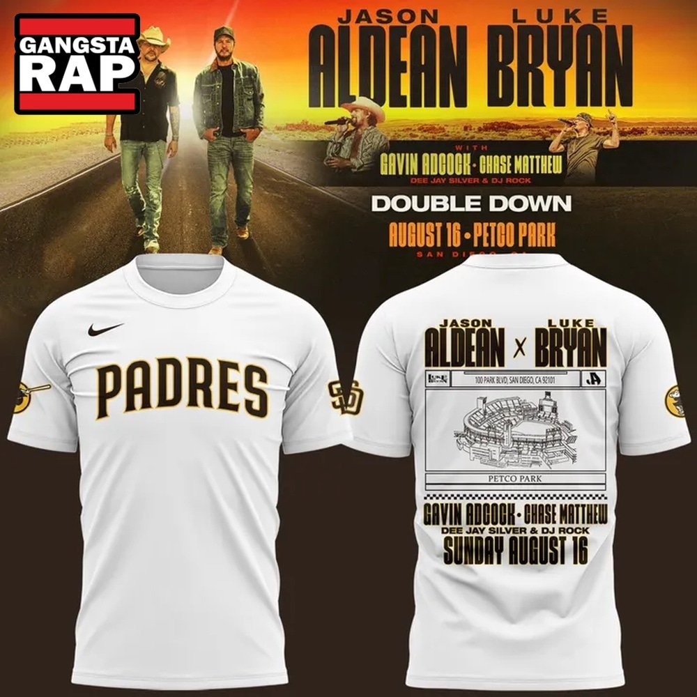 Exclusive Version San Diego Padres x Luke Bryan And Jason Aldean 2026 T Shirt, Trending 3D Music Shirt Exclusive Version San Diego Padres x Luke Bryan And Jason Aldean 2026 T Shirt, Trending 3D Music Shirt