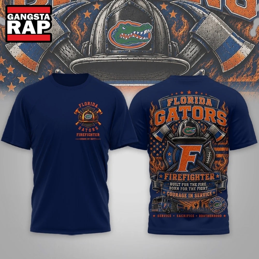 Florida Gators 2026 NCAA Firefighter Built for the Fire 3D Shirt , NCAA 3D Shirt Florida Gators 2026 Ncaa Firefighter Built For The Fire 3D Shirt