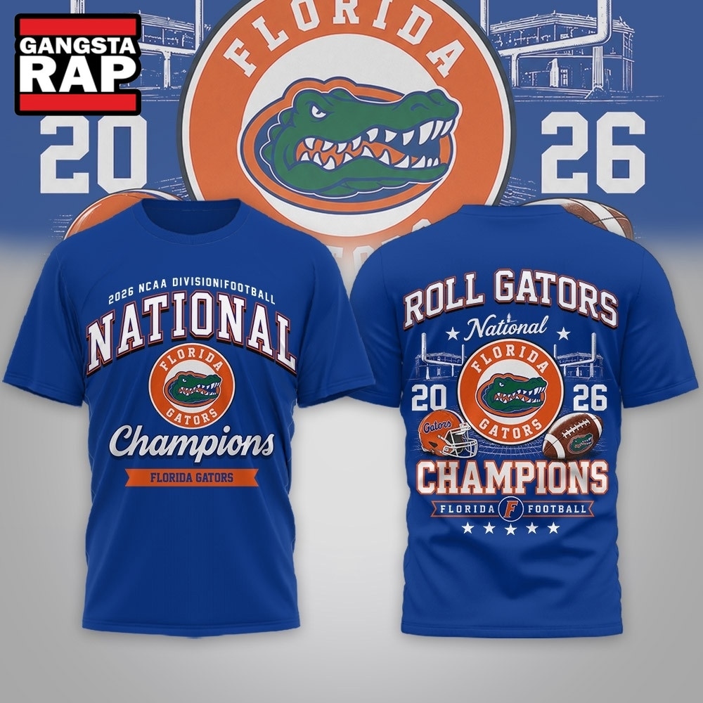Florida Gators NCAA Road to Glory 2026 Football Champions 3D Shirt , NCAA 3D Shirt Florida Gators Ncaa Road TO Glory 2026 Football Champions 3D Shirt