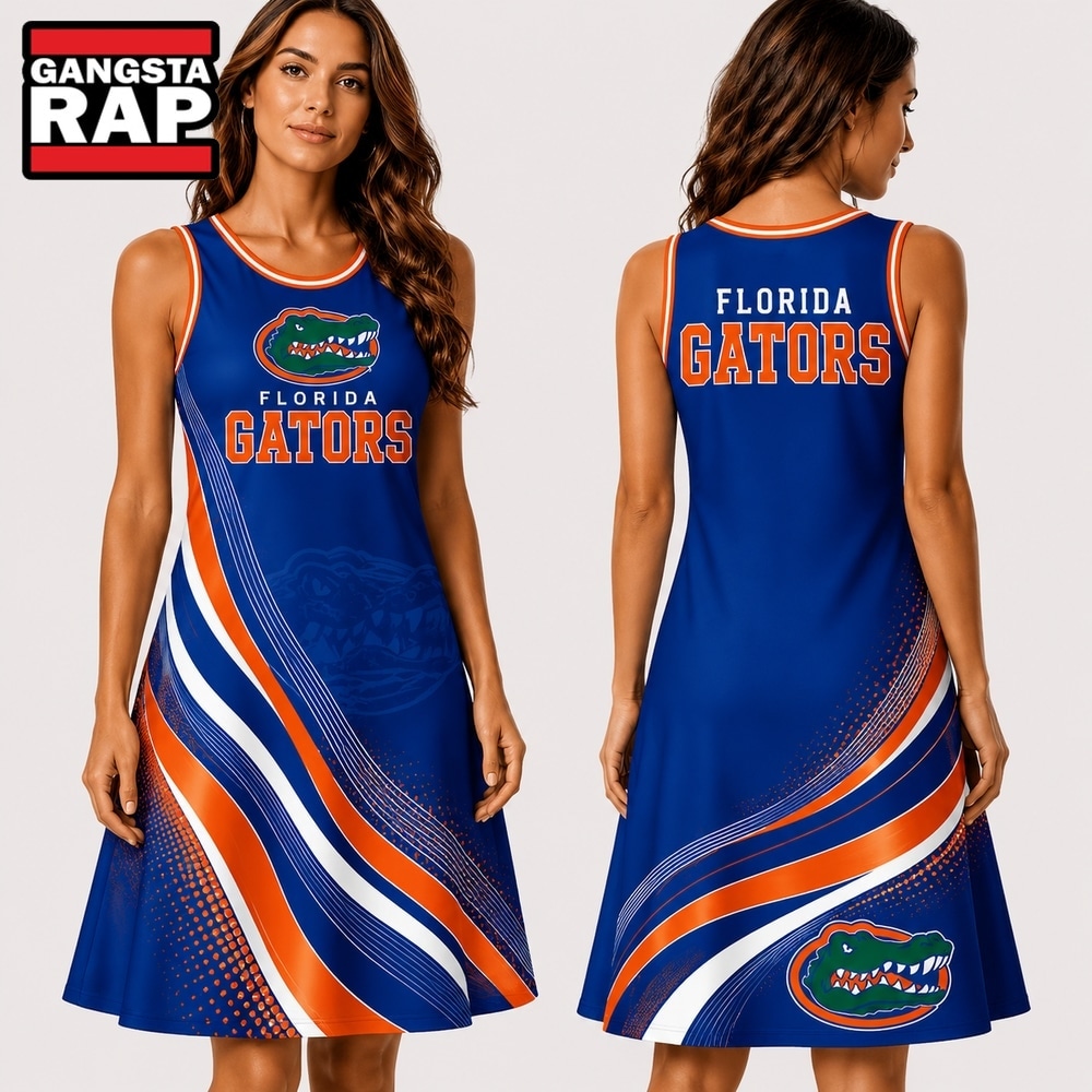 Florida Gators NCAA Team Pride Women's Sleeveless Dress, NCAA Women Dress Shirt Florida Gators Ncaa Team Pride Women S Sleeveless Dress