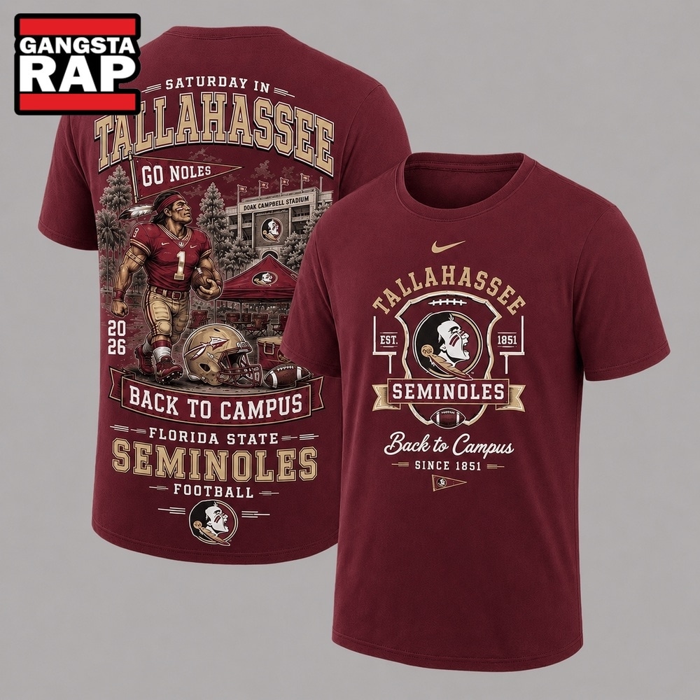 Florida State Seminoles 2026 NCAA Back To Campus 3D Shirt , NCAA 3D Shirt Florida State Seminoles 2026 Ncaa Back TO Campus 3D Shirt