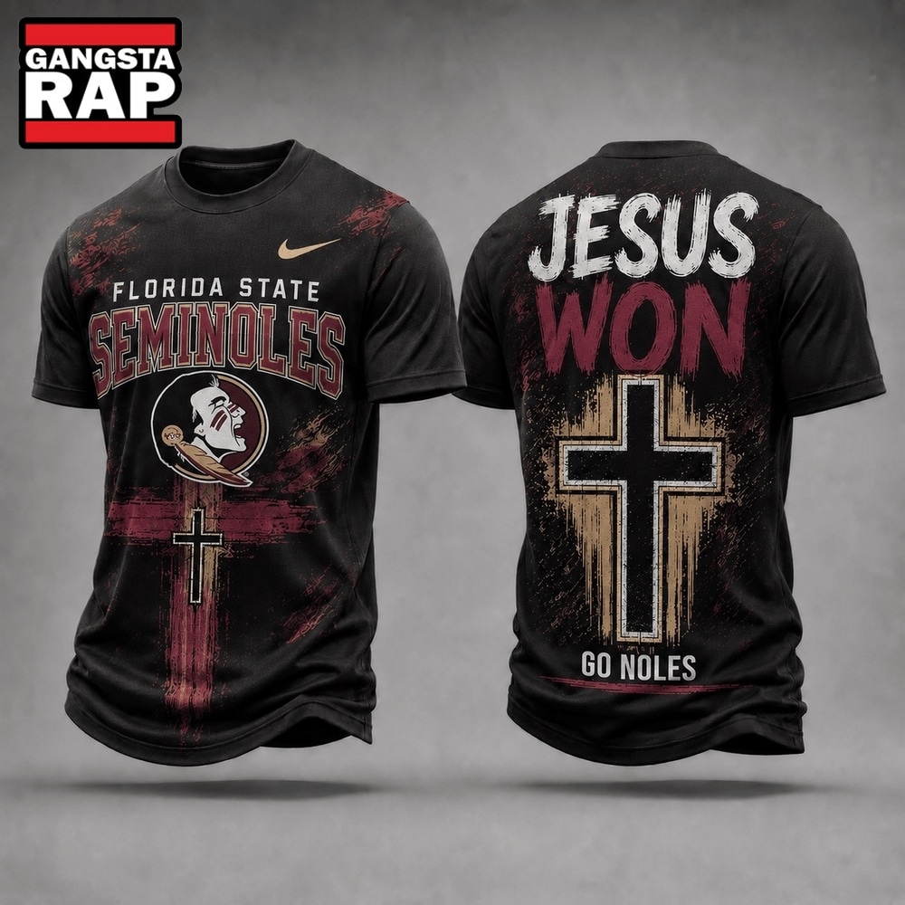 Florida State Seminoles NCAA Jesus Won New Design 3D Shirt , NCAA 3D Shirt Florida State Seminoles Ncaa Jesus Won New Design 3D Shirt