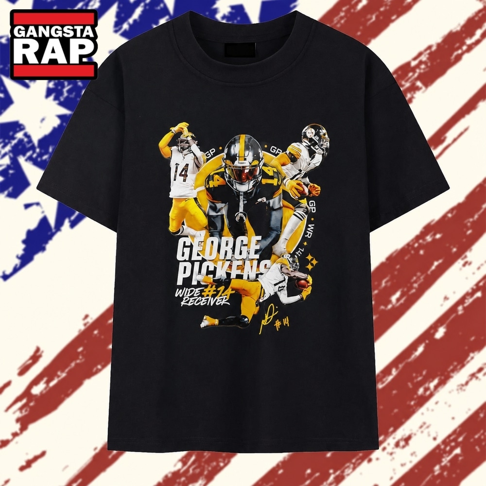 George Pickens Pittsburgh Steelers Wide Receiver No 14 Signature T Shirt, Trending 2D Shirt George Pickens Pittsburgh Steelers Wide Receiver No 14 Signature T Shirt, Trending 2D Shirt