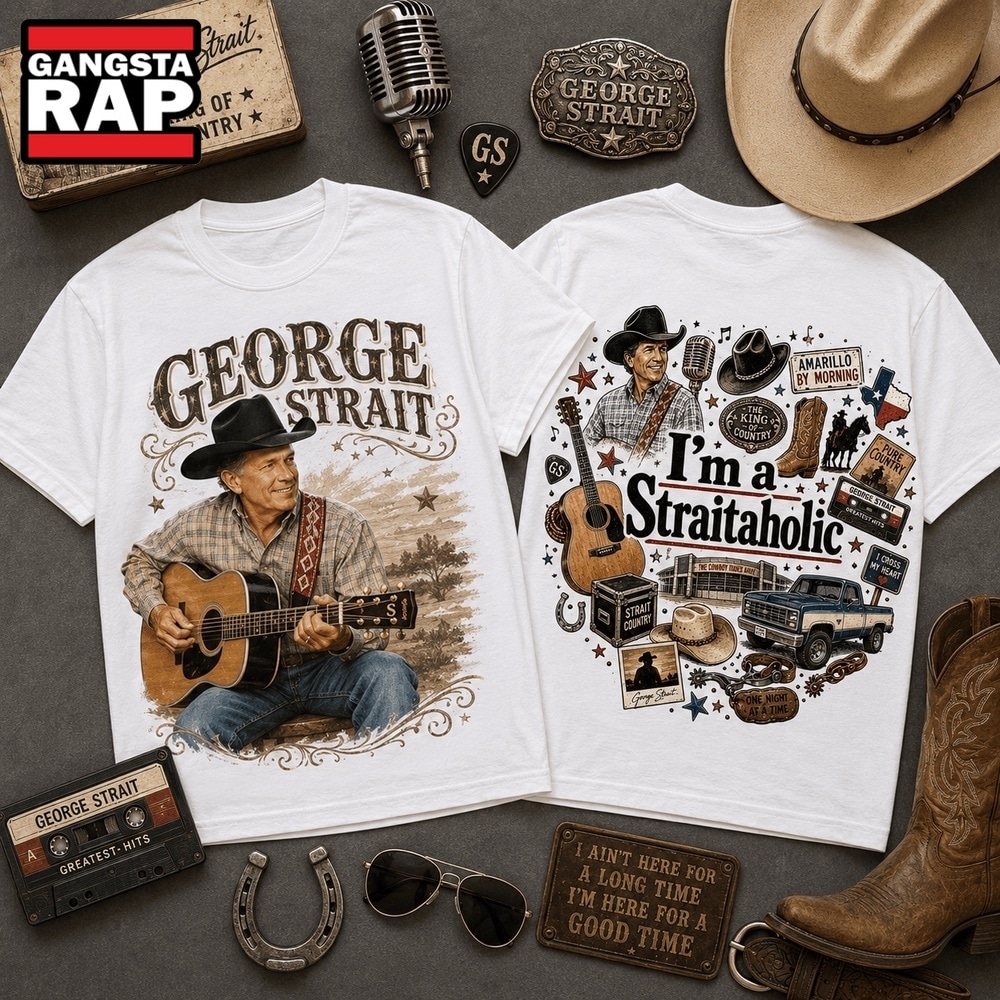 George Strait Country Legend Retro 3D Shirt , Music Trending 3D Shirt George Strait Country Legend Retro 3D Shirt