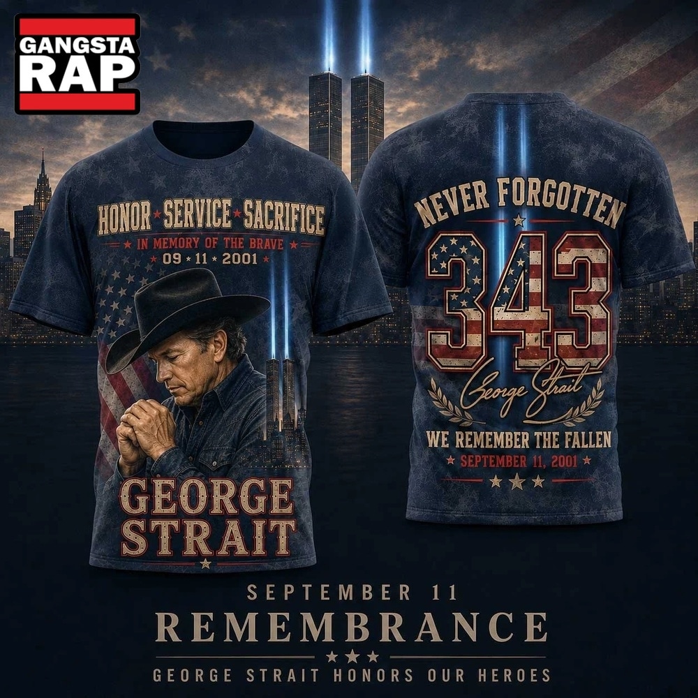 George Strait September 11 343 Never Forgotten Tribute 3D Shirt, Trending 3D Music Shirt George Strait September 11 343 Never Forgotten Tribute 3D Shirt, Trending 3D Music Shirt