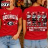 Georgia Bulldogs 2026 NCAA Autumn Festive Cheer T Shirt , NCAA 3D Shirt Georgia Bulldogs 2026 Ncaa Autumn Festive Cheer T Shirt