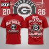 Georgia Bulldogs NCAA Road to Glory 2026 Football Champions 3D Shirt , NCAA 3D Shirt Georgia Bulldogs Ncaa Road TO Glory 2026 Football Champions 3D Shirt