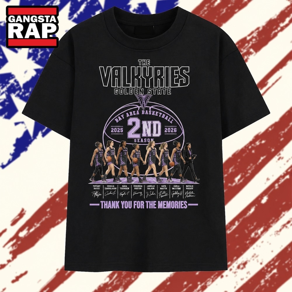 Golden State Valkyries 2nd Season 2025 2026 WNBA Basketball T Shirt , Trending 2D Shirt Golden State Valkyries 2nd Season 2025 2026 Wnba Basketball T Shirt