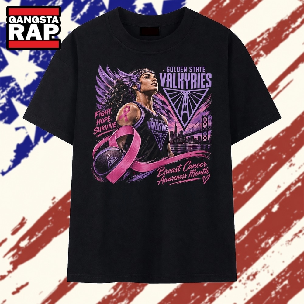 Golden State Valkyries Breast Cancer Awareness Month Fight Hope Survive T Shirt, Trending 2D Shirt Golden State Valkyries Breast Cancer Awareness Month Fight Hope Survive T Shirt, Trending 2D Shirt