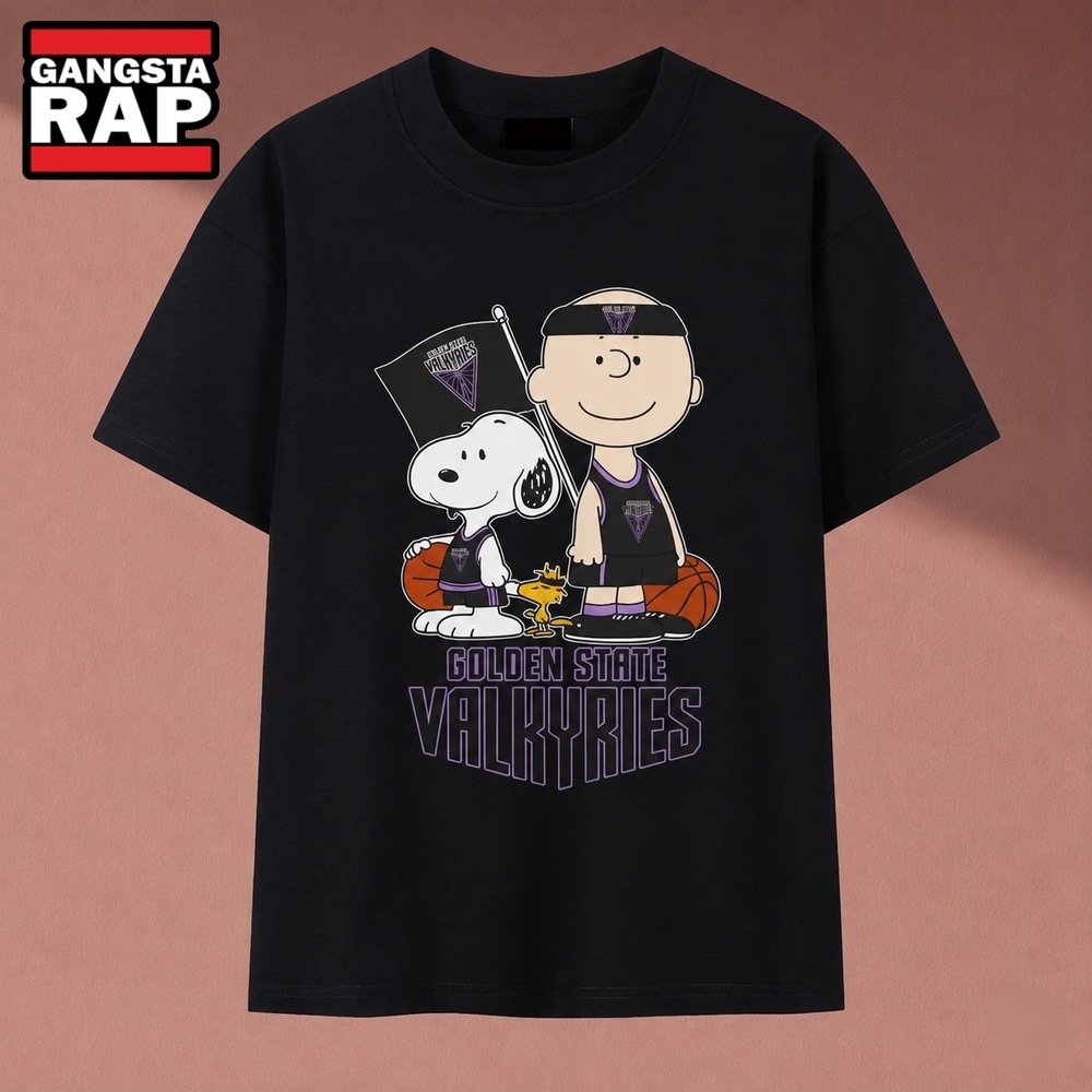 Golden State Valkyries Charlie Brown & Snoopy WNBA T Shirt , Music 2D Shirt Golden State Valkyries Charlie Brown Snoopy Wnba T Shirt