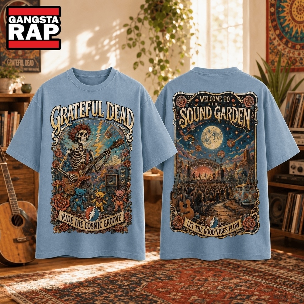 Grateful Dead Ride The Cosmic Groove Welcome To The Sound Garden 3D Shirt, Trending 3D Music Shirt Grateful Dead Ride The Cosmic Groove Welcome To The Sound Garden 3D Shirt, Trending 3D Music Shirt