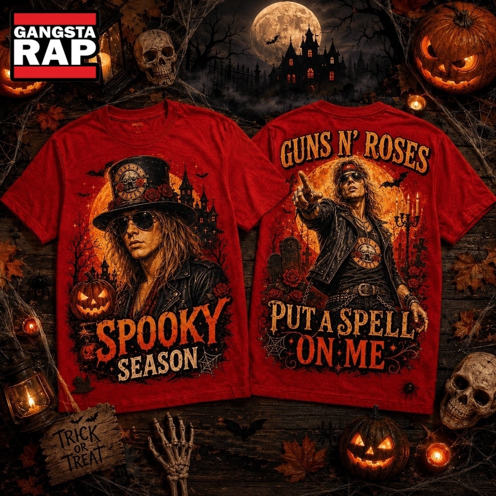 Guns N' Roses Halloween Orange Moon Vibe Spooky Season 3D Shirt , Music Trending 3D Shirt Guns N' Roses Halloween Orange Moon Vibe Spooky Season 3D Shirt , Music Trending 3D Shirt