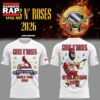 Guns N' Roses x St. Louis Cardinals World Tour 2026 Mascot White Deisgn 3D Shirt , Trending 3D Music Shirt 2 Guns N' Roses x St. Louis Cardinals World Tour 2026 Mascot White Deisgn 3D Shirt , Trending 3D Music Shirt Guns N Roses X ST Louis Cardinals World Tour 2026 Mascot White Deisgn 3D Shirt