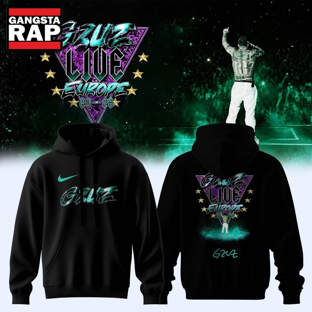 GZUZ LIVE EUROPE TOUR 2026 Signed Black Hoodie, Trending 3D Music Shirt GZUZ LIVE EUROPE TOUR 2026 Signed Black Hoodie, Trending 3D Music Shirt