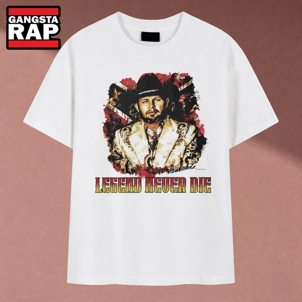 Hank Williams Jr. Legend Never Die Country Music Graphic T Shirt, Music 2D Shirt Hank Williams JR Legend Never Die Country Music Graphic T Shirt