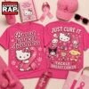 Hello Kitty Just Cure It Breast Cancer Awareness T Shirt , Trending 3D Music Shirt 2 Hello Kitty Just Cure It Breast Cancer Awareness T Shirt , Trending 3D Music Shirt Hello Kitty Just Cure IT Breast Cancer Awareness T Shirt