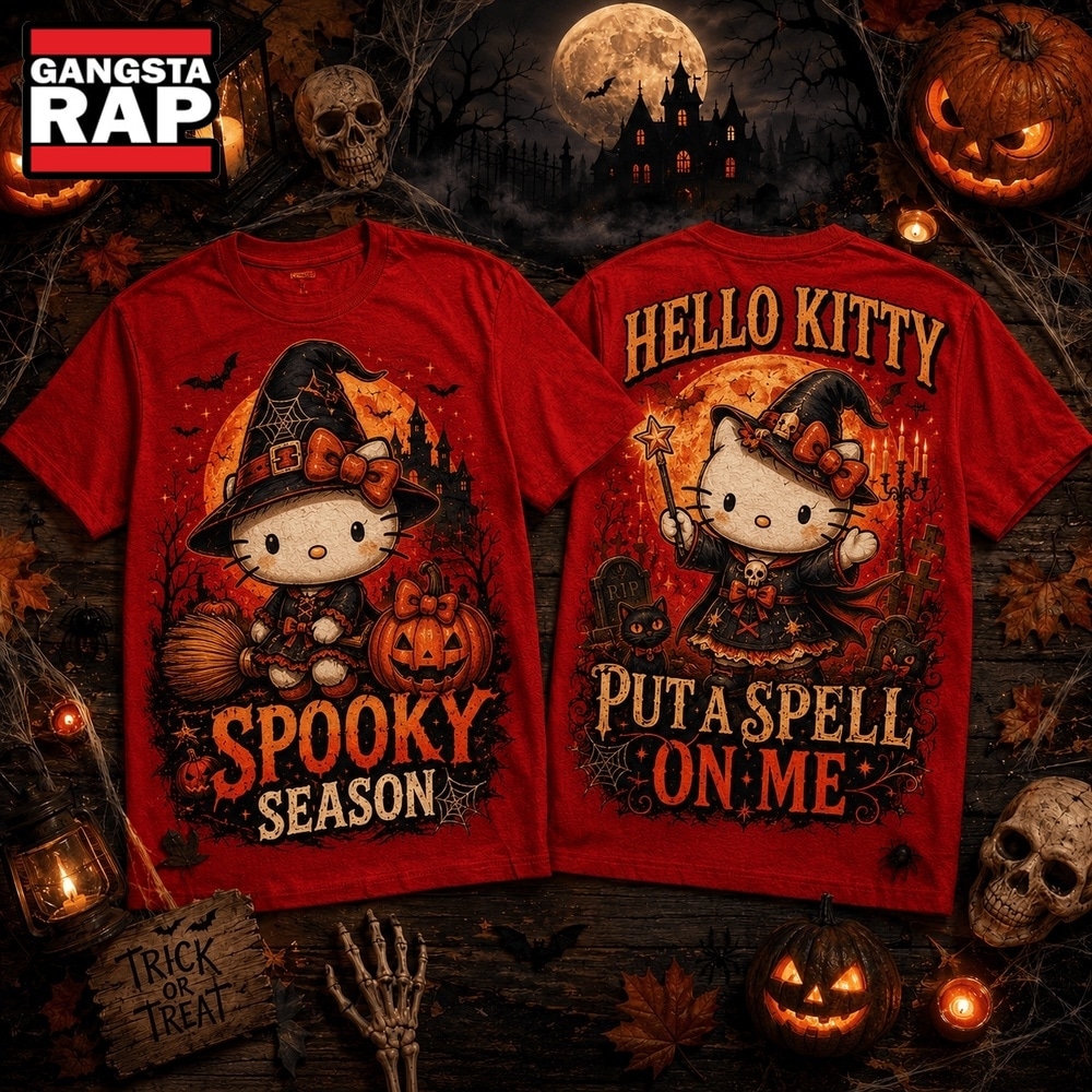 Hello Kitty Witch Hat Pumpkin Spooky Season Halloween 3D Shirt , Music Trending 3D Shirt Hello Kitty Witch Hat Pumpkin Spooky Season Halloween 3D Shirt , Music Trending 3D Shirt