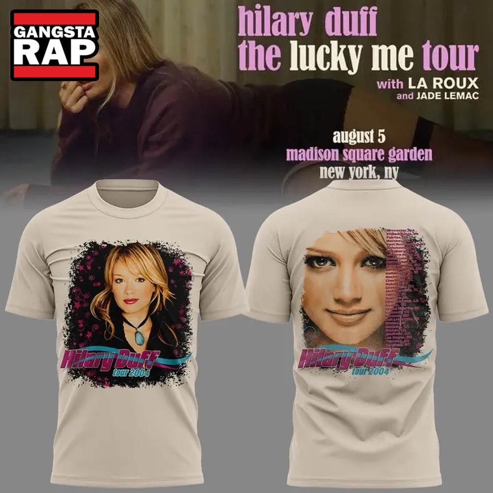 Hilary Duff 2004 Vintage Reprint T Shirt , Music Trend Shirt Hilary Duff 2004 Vintage Reprint T Shirt , Music Trend Shirt