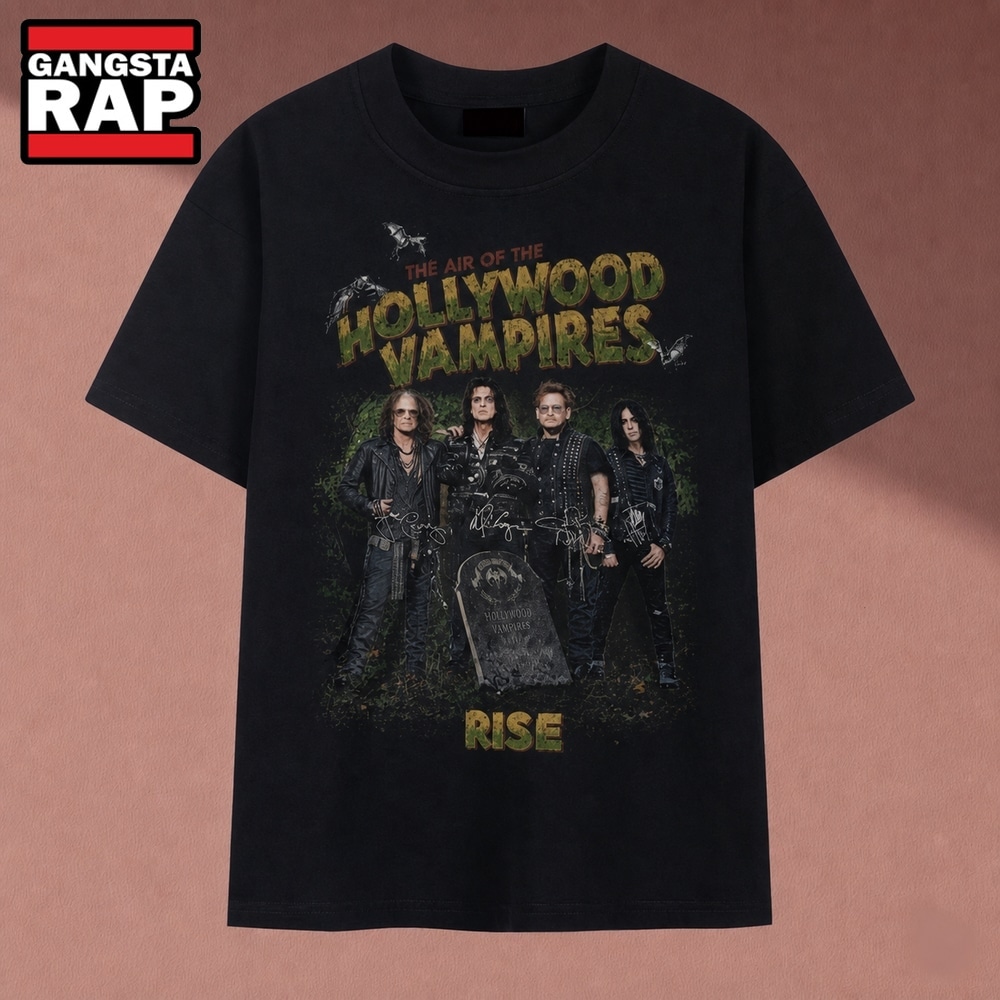 Hollywood Vampires The Air Of The Hollywood Vampires Rise T Shirt, Music 2D Shirt Hollywood Vampires The Air OF The Hollywood Vampires Rise T Shirt