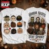 Horror Nights Classic Villains Two Sided Halloween T Shirt , Music Trending 3D Shirt 3 Horror Nights Classic Villains Two Sided Halloween T Shirt , Music Trending 3D Shirt Horror Nights Classic Villains Two Sided Halloween T Shirt