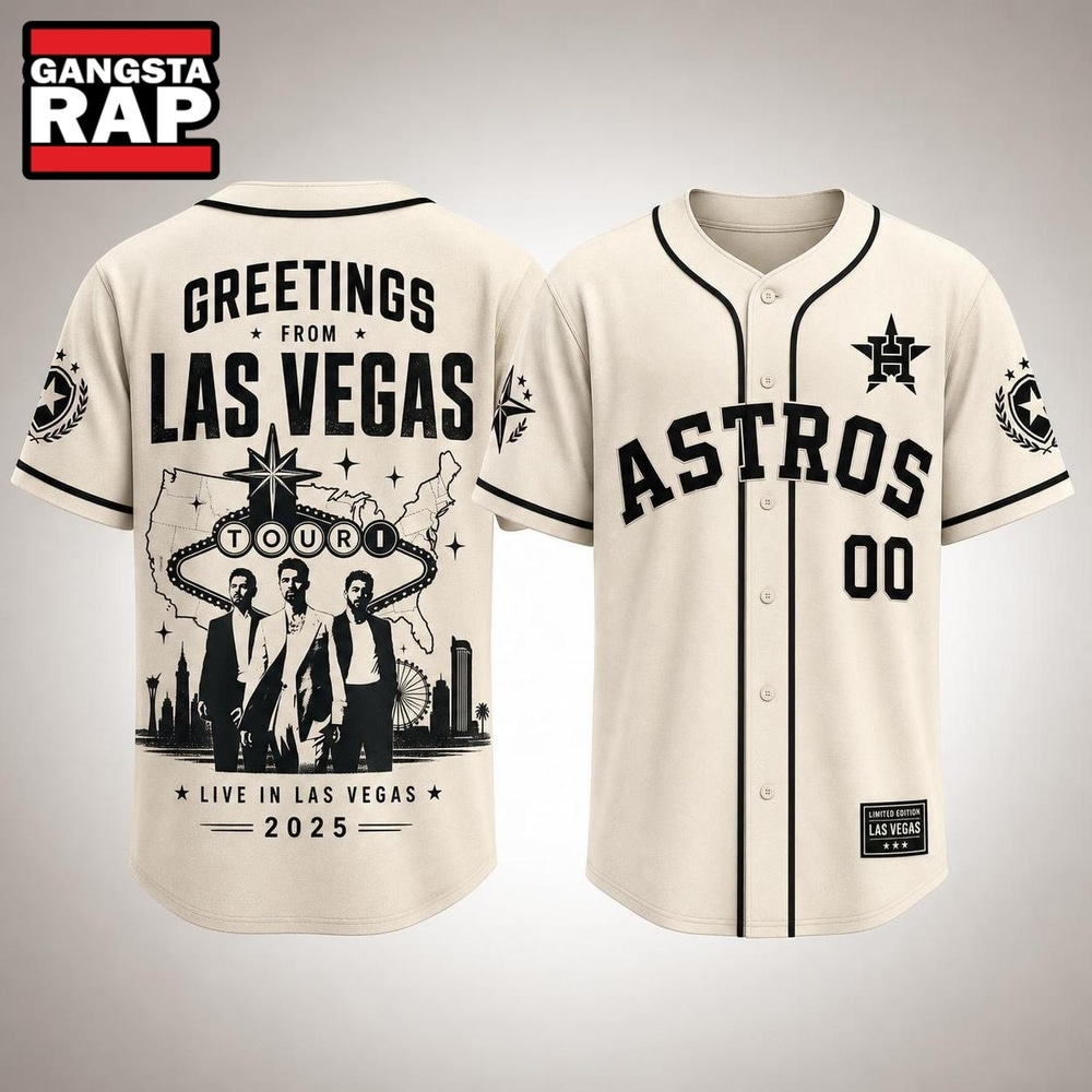Houston Astros x Jonas Brothers Greetings From Las Vegas Tour 2026 Baseball Jersey , Music Fans Jersey Shirt Houston Astros X Jonas Brothers Greetings From Las Vegas Tour 2026 Baseball Jersey