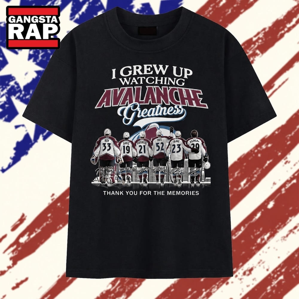 I Grew Up Watching Avalanche Greatness Colorado Hockey Signatures T Shirt , Trending 2D Shirt I Grew Up Watching Avalanche Greatness Colorado Hockey Signatures T Shirt , Trending 2D Shirt