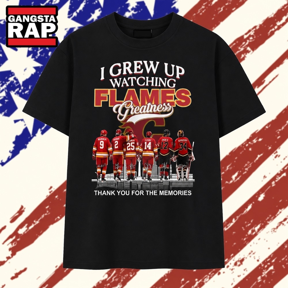 I Grew Up Watching Flames Greatness Thank You For The Memories T Shirt , Vintage Trending Shirt I Grew UP Watching Flames Greatness Thank You For The Memories T Shirt