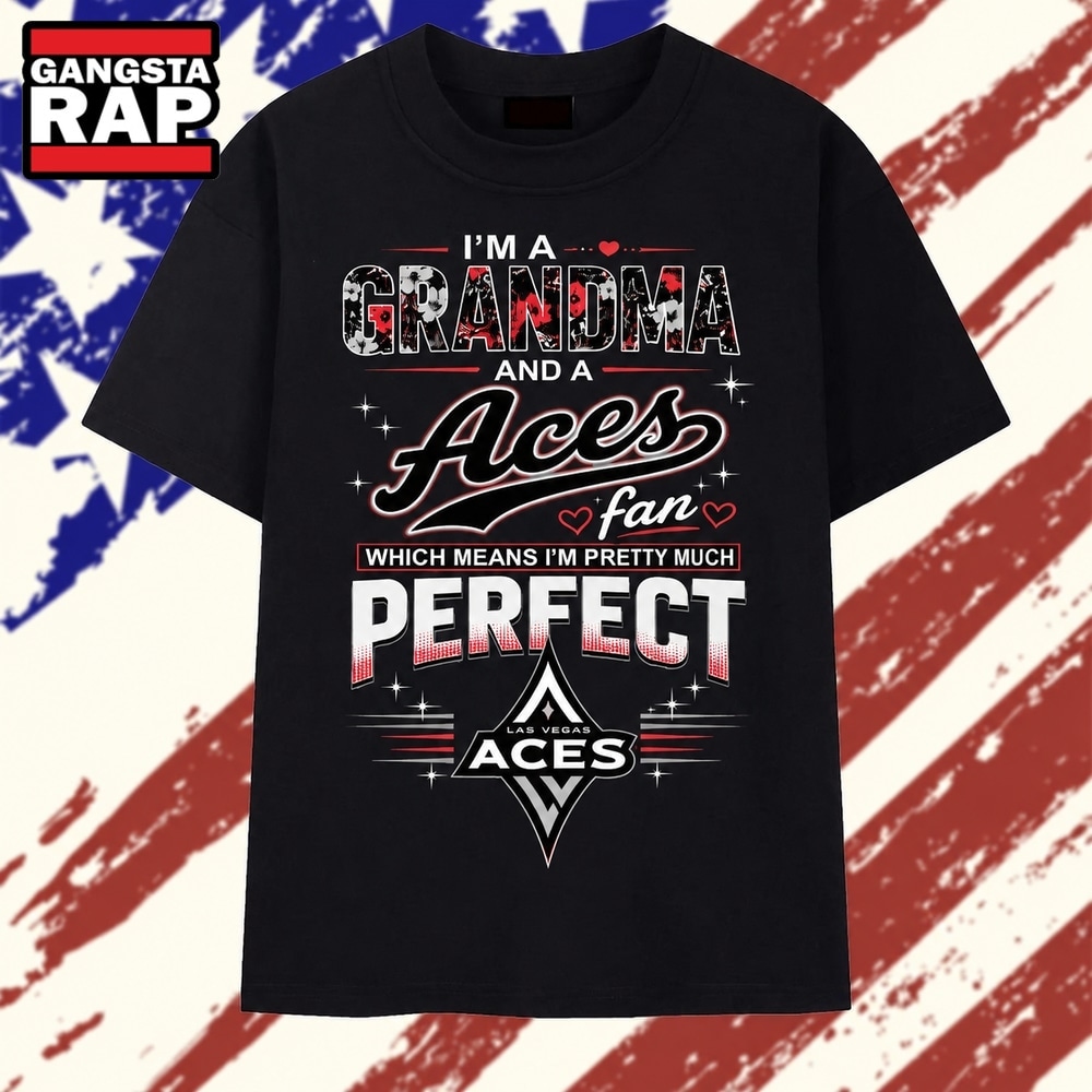 I'm A Grandma And A Las Vegas Aces 2026 Vintage T Shirt , Trending 2D Shirt I'm A Grandma And A Las Vegas Aces 2026 Vintage T Shirt , Trending 2D Shirt