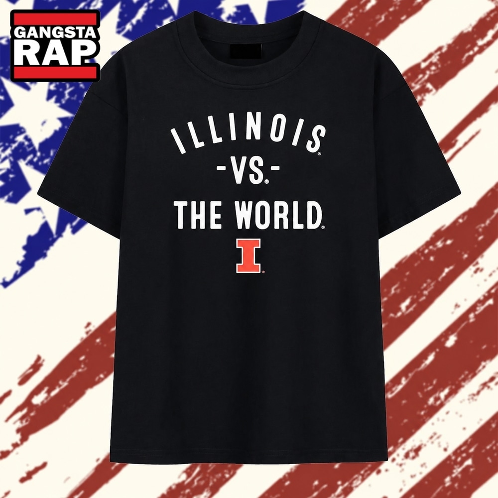 Illinois vs the World Fighting Illini NCAA T Shirt , Vintage Trending Shirt Illinois vs the World Fighting Illini NCAA T Shirt , Vintage Trending Shirt