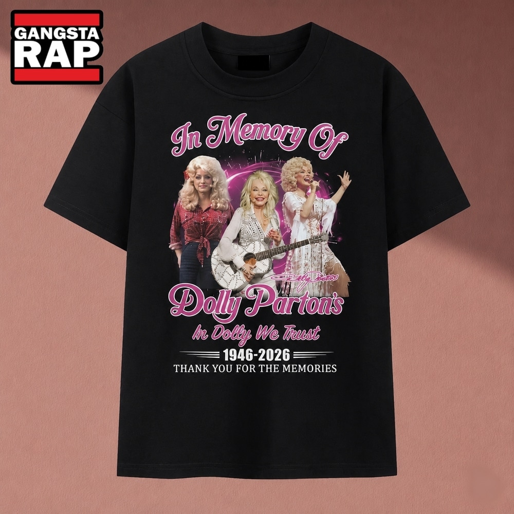 In Memory Of Dolly Parton In Dolly We Trust Pink Graphic T Shirt, Music 2D Shirt IN Memory OF Dolly Parton IN Dolly WE Trust Pink Graphic T Shirt