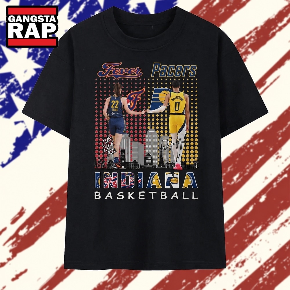 Indiana Basketball Fever Caitlin Clark and Pacers Tyrese Haliburton T Shirt, Trending 2D Shirt Indiana Basketball Fever Caitlin Clark and Pacers Tyrese Haliburton T Shirt, Trending 2D Shirt
