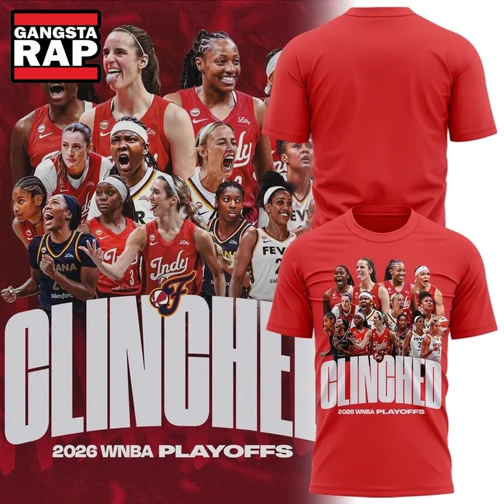 Indiana Fever 2026 WNBA PLAYOFFS Red T Shirt, Trending Design Shirt Indiana Fever 2026 WNBA PLAYOFFS Red T Shirt, Trending Design Shirt