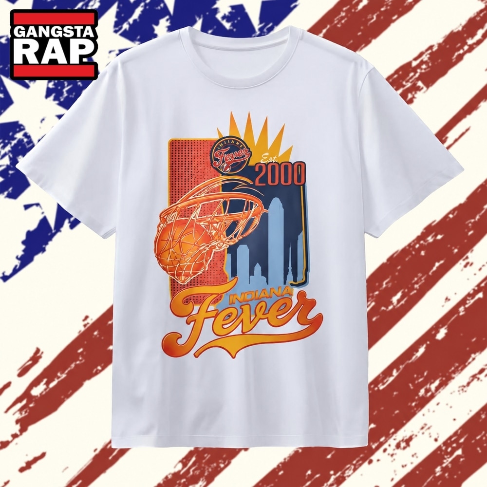 Indiana Fever Est 2000 City Skyline Basketball Vintage T Shirt , Vintage Trending Shirt Indiana Fever Est 2000 City Skyline Basketball Vintage T Shirt