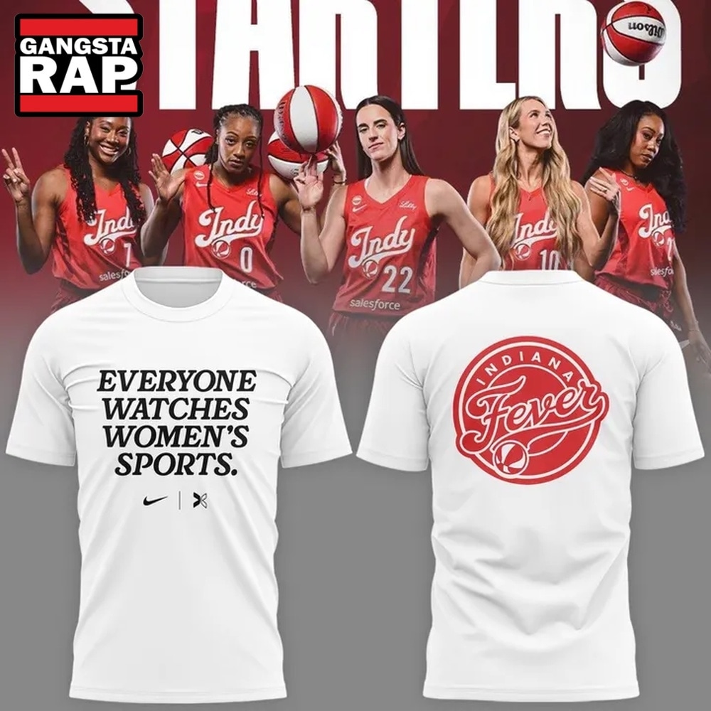 Indiana Fever Everyone Watches Womens Sports White T Shirt