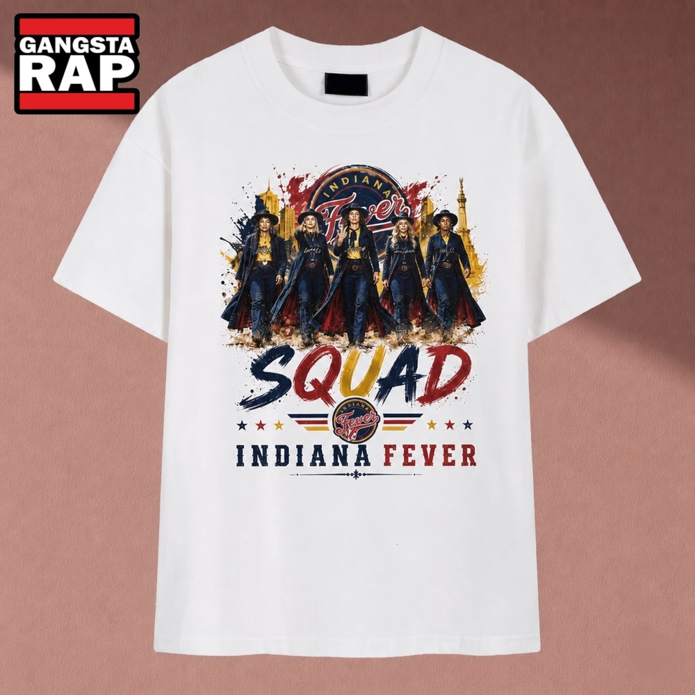 Indiana Fever Squad Women's Basketball Graphic T Shirt, Music 2D Shirt Indiana Fever Squad Women S Basketball Graphic T Shirt