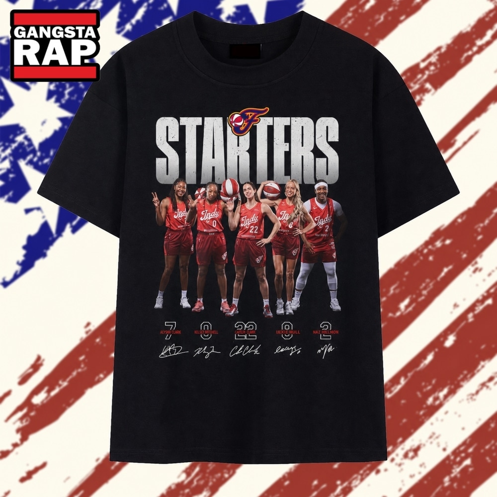 Indiana Fever Starters Caitlin Clark Kelsey Mitchell Signatures T Shirt , Vintage Trending Shirt Indiana Fever Starters Caitlin Clark Kelsey Mitchell Signatures T Shirt