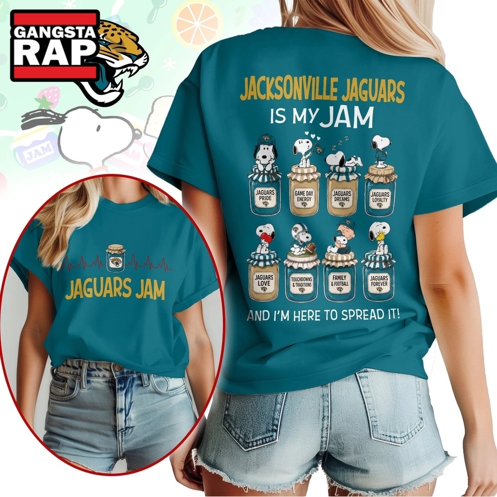 Jacksonville Jaguars NFL Jam Snoopy Peanuts Football Fan 3D Shirt, Football New Design Shirt Jacksonville Jaguars NFL Jam Snoopy Peanuts Football Fan 3D Shirt, Football New Design Shirt