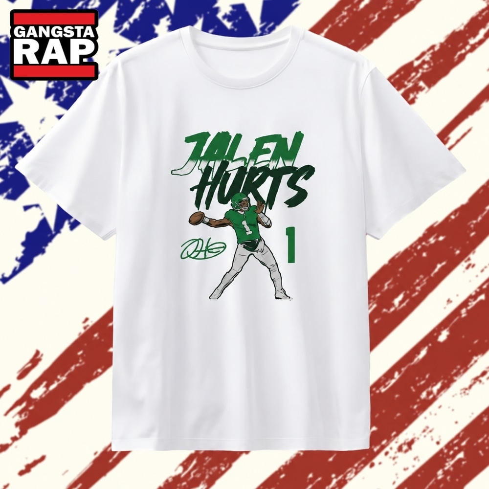 Jalen Hurts Pose signature Philadelphia Eagles , Trending 2D Shirt Jalen Hurts Pose signature Philadelphia Eagles , Trending 2D Shirt