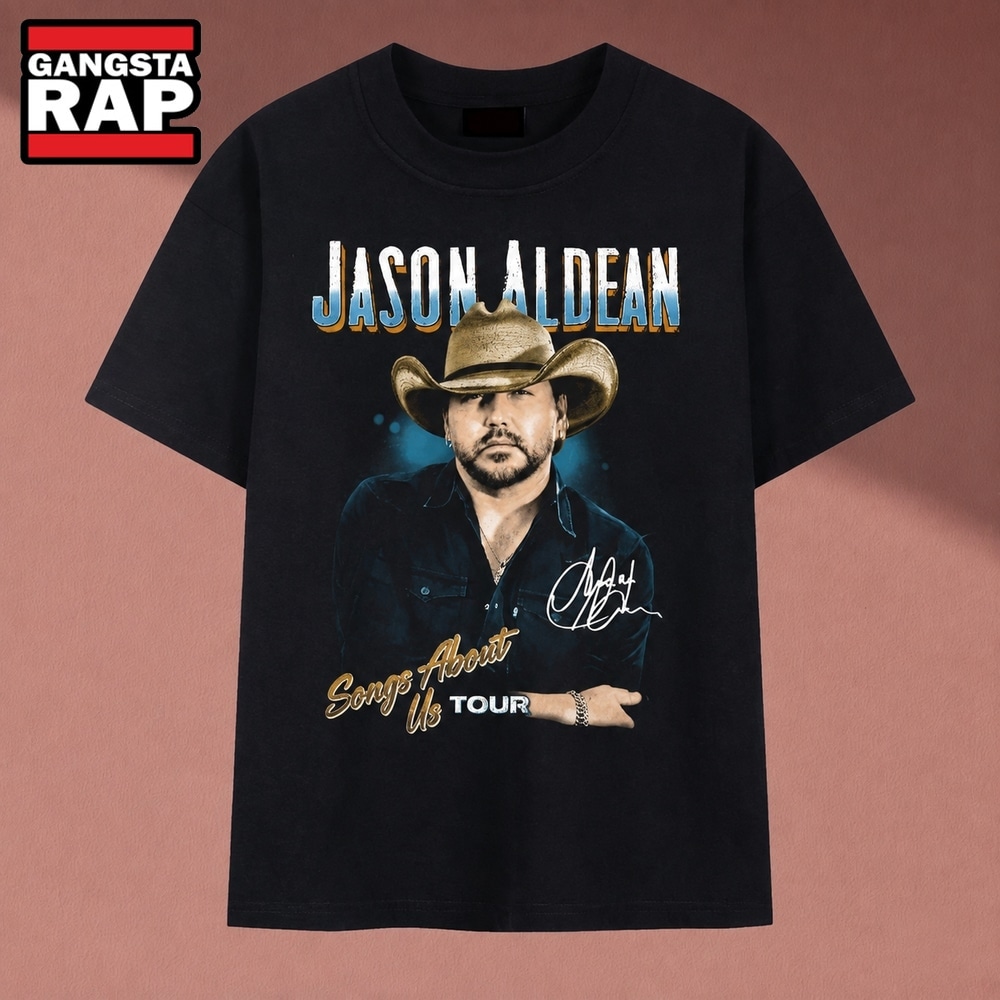 Jason Aldean Songs About Us Tour Country Music Graphic T Shirt , Music 2D Shirt Jason Aldean Songs About US Tour Country Music Graphic T Shirt