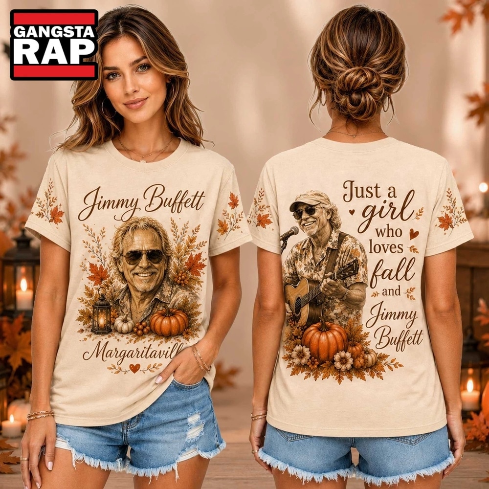 Jimmy Buffett Autumn Leaves Pumpkin Graphic Unisex 3D Shirt , Music Trend Shirt Jimmy Buffett Autumn Leaves Pumpkin Graphic Unisex 3D Shirt