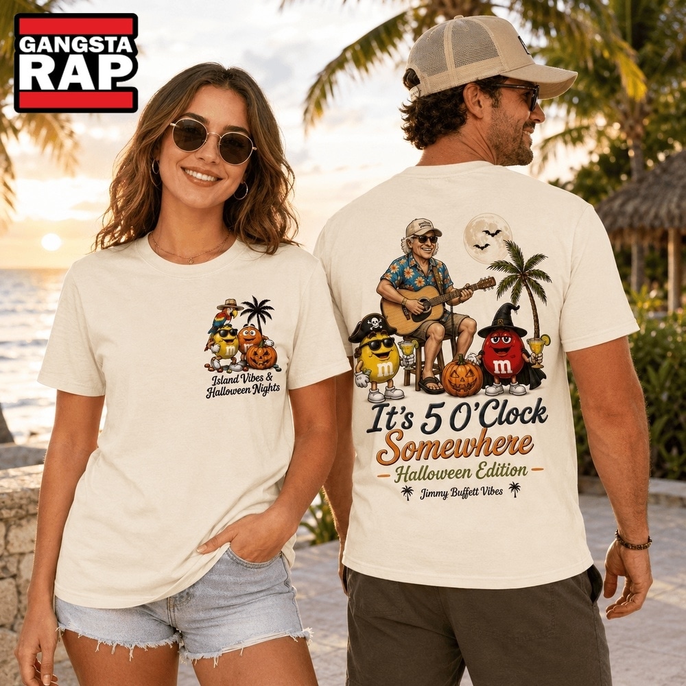 Jimmy Buffett x M&M Halloween 3D Shirt, Trending 3D Music Shirt Jimmy Buffett x M&M Halloween 3D Shirt, Trending 3D Music Shirt