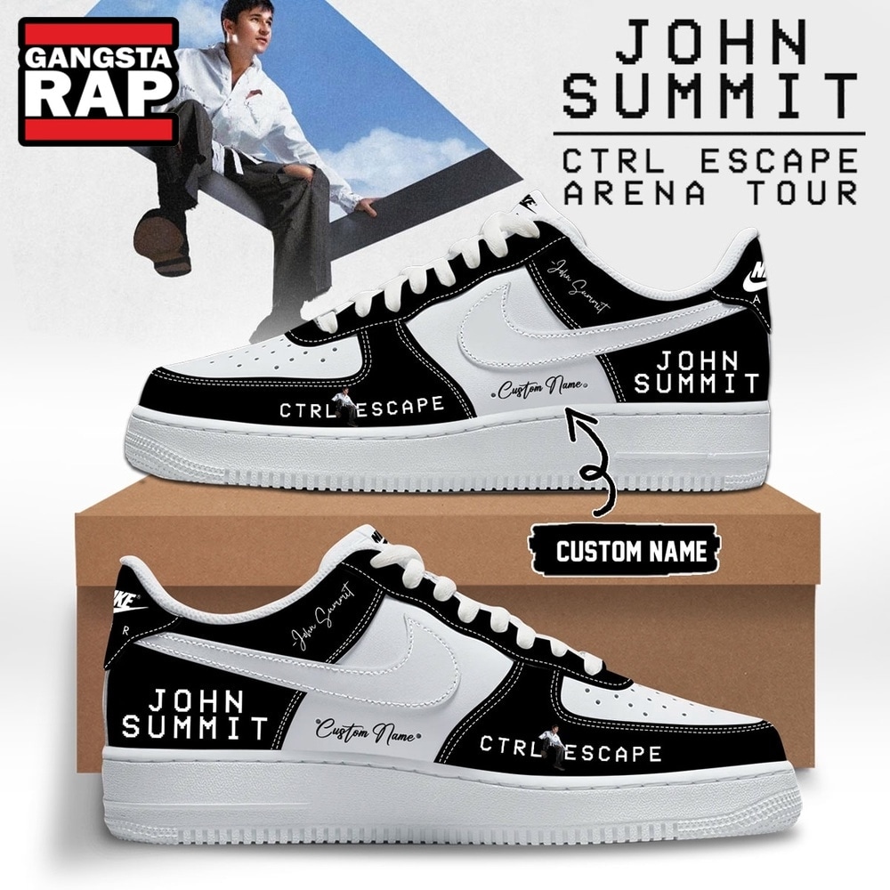 John Summit CTRL ESCAPE Arena Tour 2026 Black Air Force 1 Shoes Sneakers , Music Air Force 1 Shoes John Summit CTRL ESCAPE Arena Tour 2026 Black Air Force 1 Shoes Sneakers , Music Air Force 1 Shoes