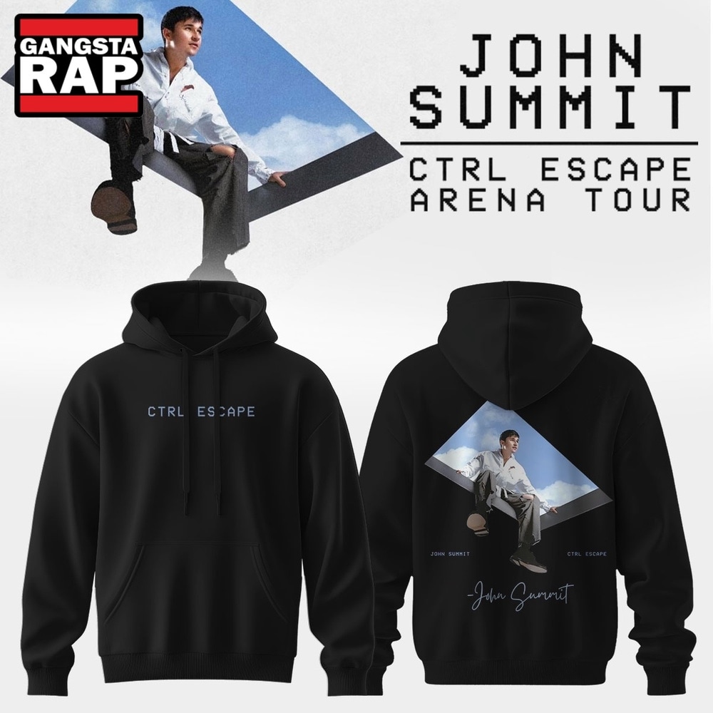John Summit CTRL ESCAPE Arena Tour 2026 Black Hoodie , Music Trend Shirt John Summit Ctrl Escape Arena Tour 2026 Black Hoodie