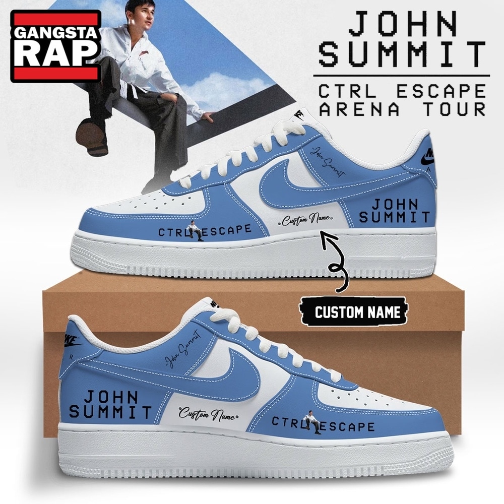 John Summit CTRL ESCAPE Arena Tour 2026 Blue Air Force 1 Shoes Sneakers , Music Air Force 1 Shoes John Summit CTRL ESCAPE Arena Tour 2026 Blue Air Force 1 Shoes Sneakers , Music Air Force 1 Shoes