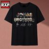 Jonas Brothers Album Title Collage Signatures Music Tour T Shirt, Music 2D Shirt Jonas Brothers Album Title Collage Signatures Music Tour T Shirt