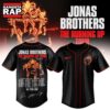 Jonas Brothers The Burning Up Tour 2026 New Design Baseball Jersey, Trending Music Jersey Jonas Brothers The Burning UP Tour 2026 New Design Baseball Jersey